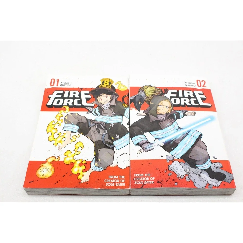 Fire Force‎ Manga Volumes 1 & 2 by Atsushi Ohkubo Kodansha Comics Shonen (B)
